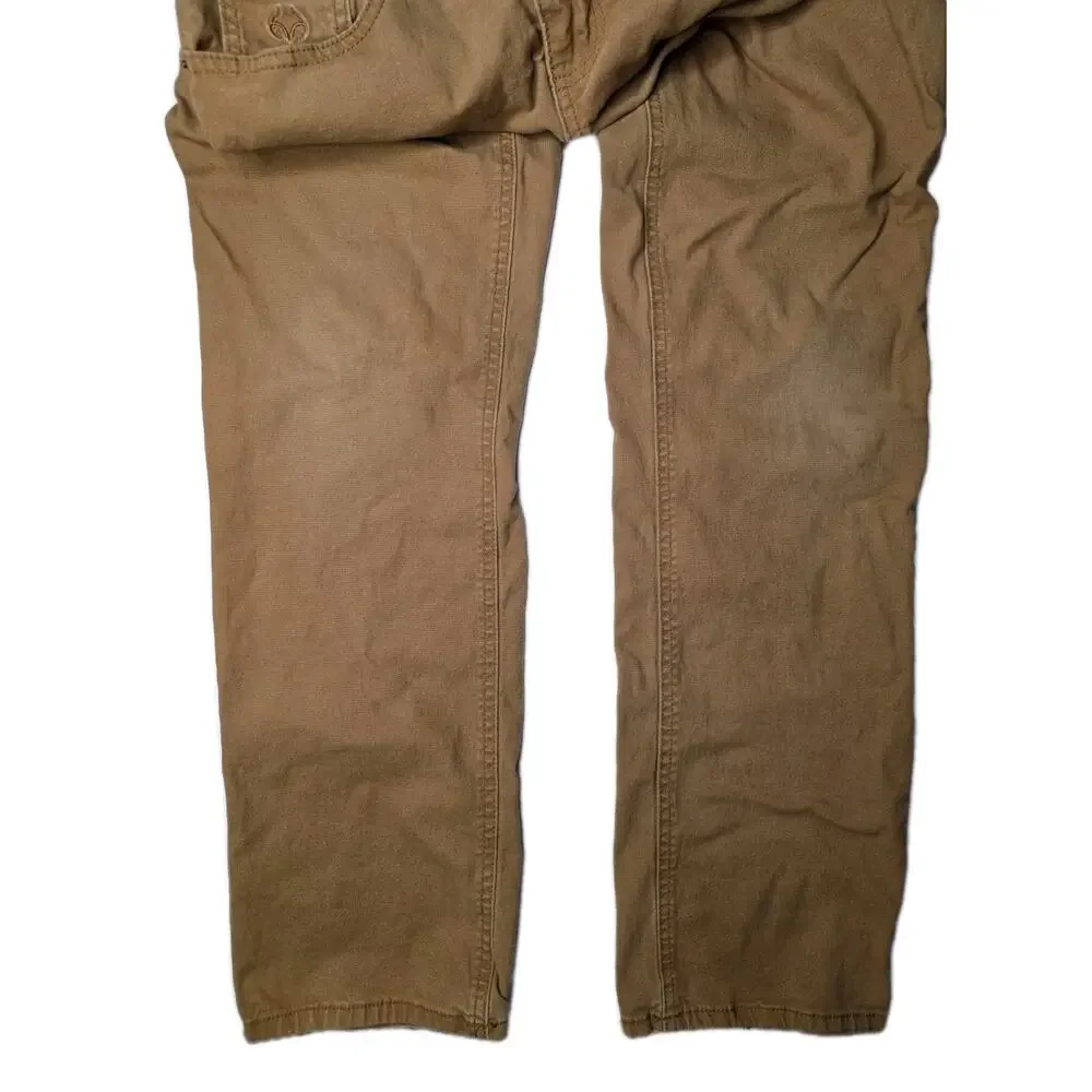 RealTree Carpenter Boys Pant Size 14-16 Large Khaki